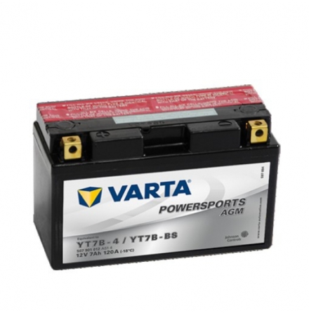 MC BATTERI VARTA YT7B-BS 12V 7AH 120CCA (150x66x94mm)+VNSTER